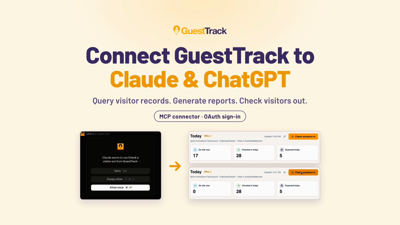 Connect GuestTrack to Claude and ChatGPT