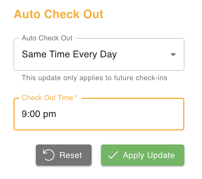After a period setting